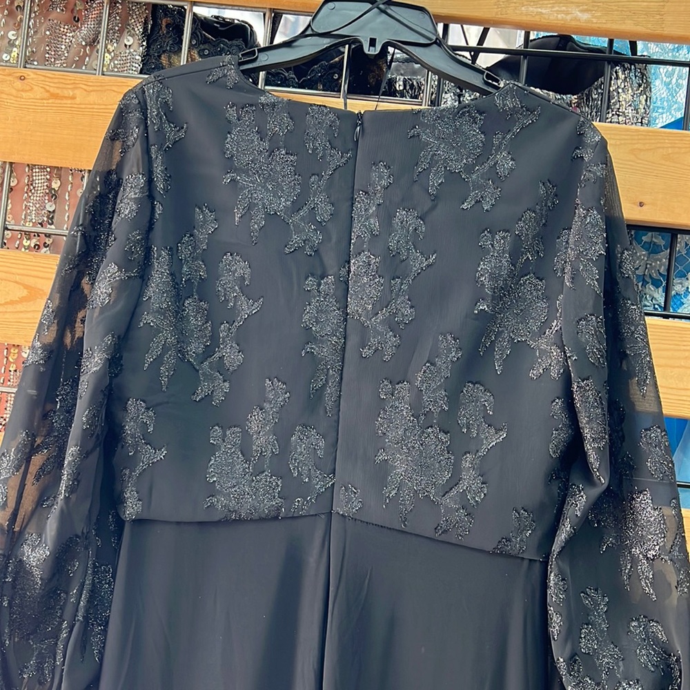 NWT,Nightway
Women's Balloon Cuff Sleeve Gown,black - Picture 7 of 17
